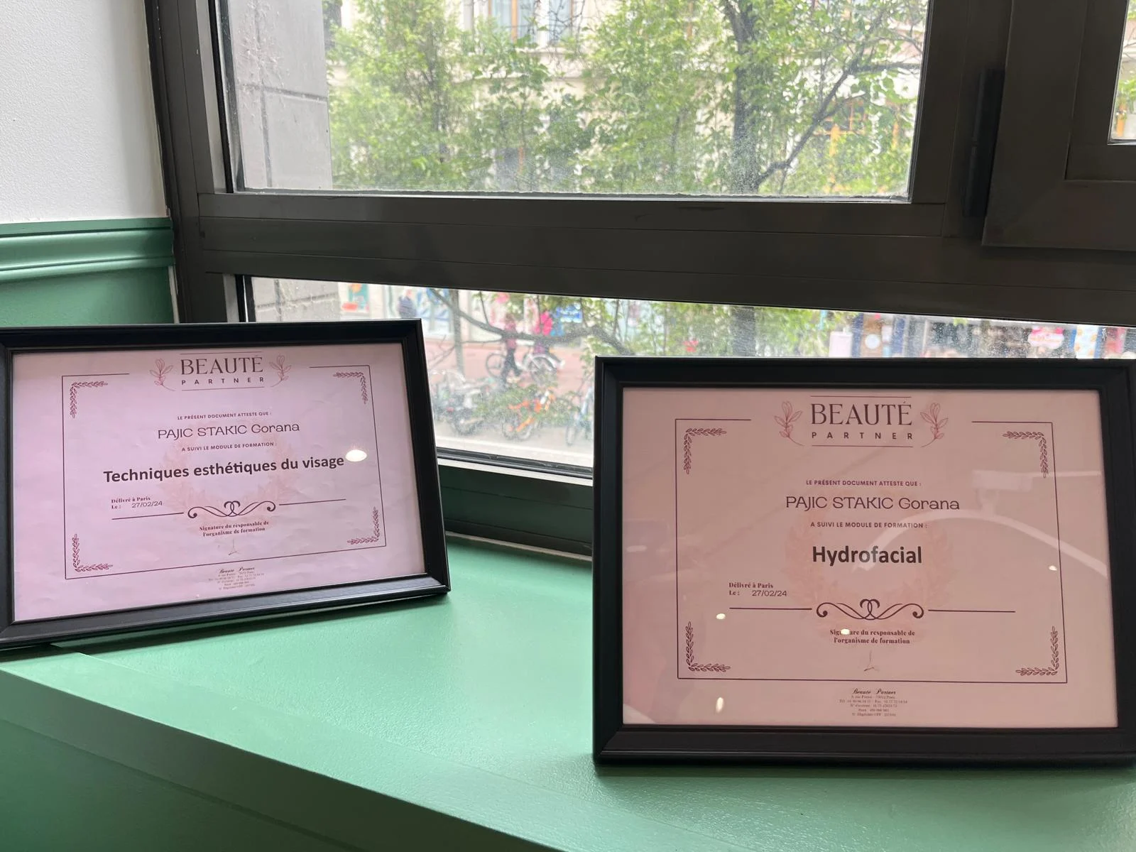 Certificats de Gorana : techniques esthétiques du visage et Hydrofacial